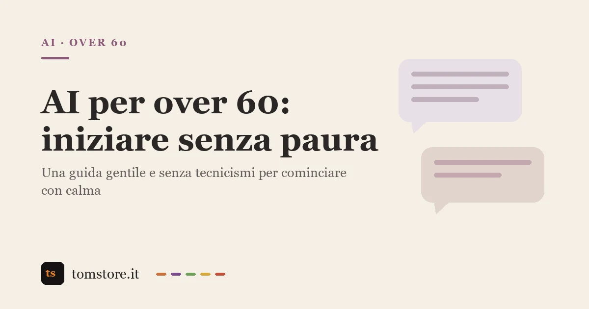 AI for the Over-60s: Getting Started Without Fear, a Gentle Guide