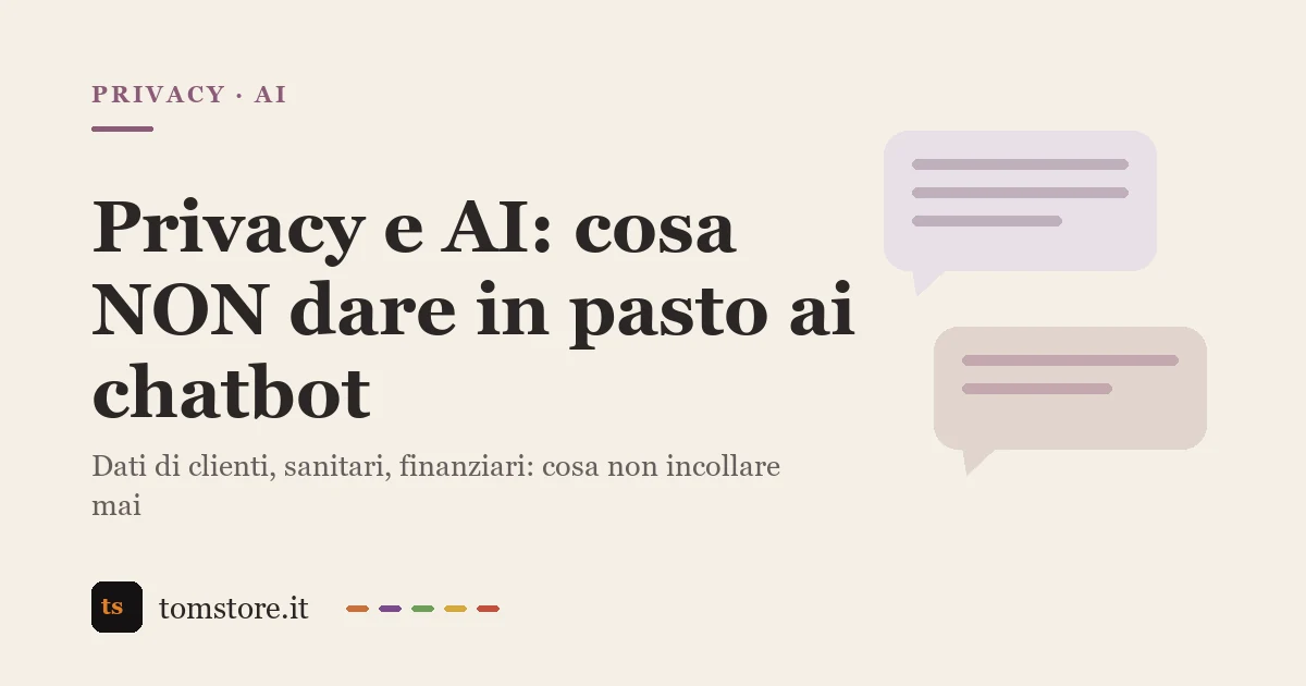 Privacy and AI: What NOT to Feed Chatbots