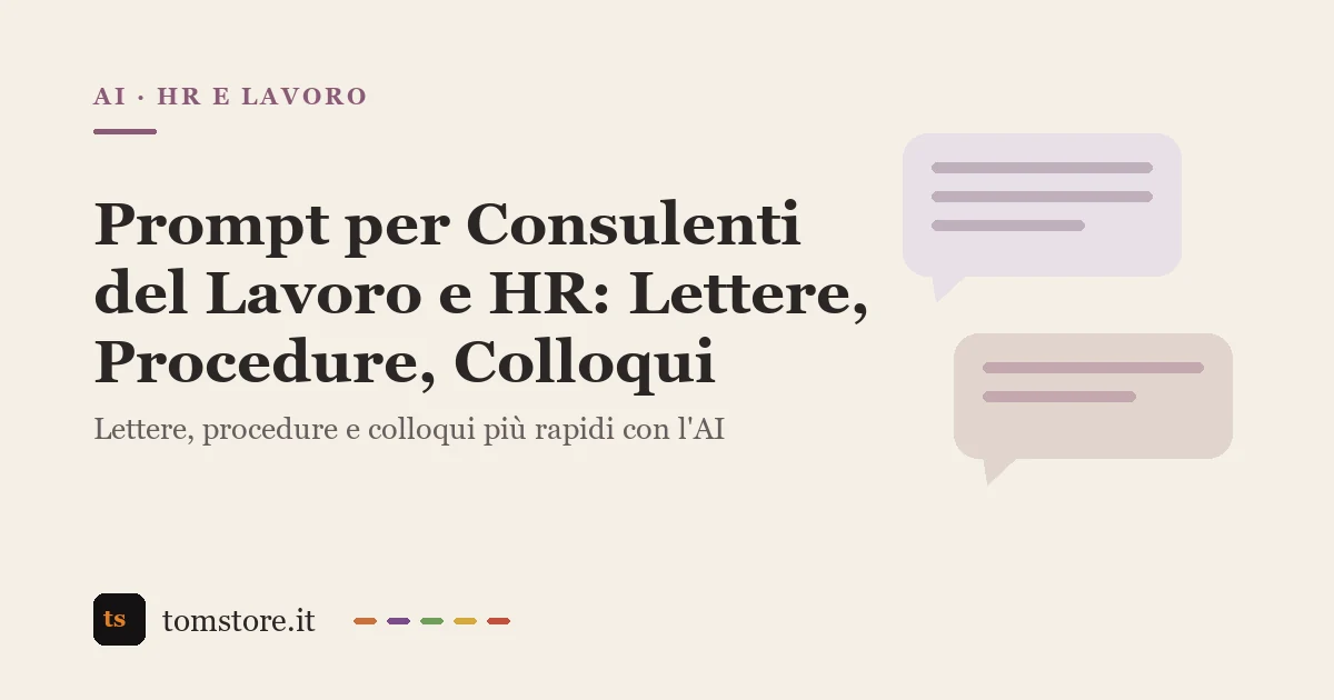 Prompts for HR and Labor Consultants: Letters, Procedures, Interviews