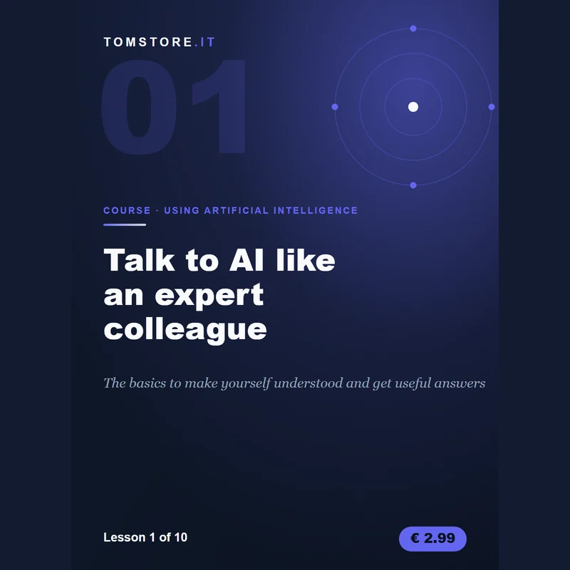 Talk to AI like an expert colleague